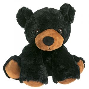 Pelucho - Peluche Bouillotte Ours noir - Made in France