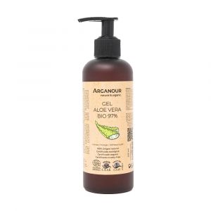 Arganour - Gel d'aloe vera 100% naturel bio 250 ml de gel