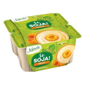 Sojade - Dessert abricot au soja 4x100g