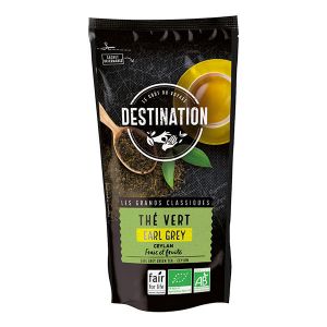 Destination - Thé vert earl grey Ceylan bio 80g