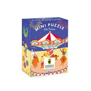 Pirouette Cacahouete - Mini puzzle fête foraine - 20 pièces, fabriqué en france