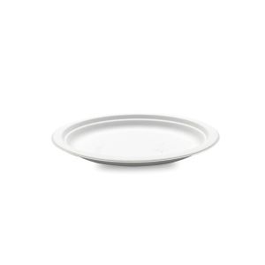 Biosylva - Assiettes rondes en canne &agrave; sucre STANDARD - 23 cm - Par 50