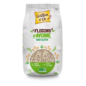 Grillon D'or - Flocons d'avoine sans gluten bio 500g