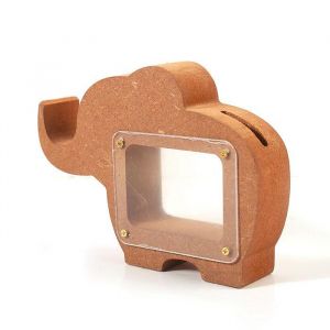 Graine Créative - Tirelire Eléphant en bois MDF 15 x 11 x 3 cm