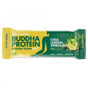 Iswari - Barre bouddha protein chia citron spiruline bio 47g