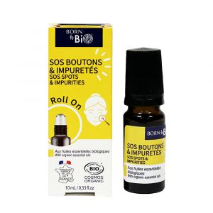 Born To Bio - Roll-On SOS Boutons & Impuret&eacute;s Certifi&eacute; Bio
