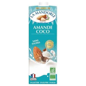 La Mandorle - Lait d'amande et coco sans sucre bio 1L