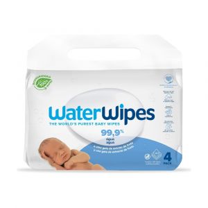 Waterwipes - Lingettes biodégradables pour bébé 4 unités