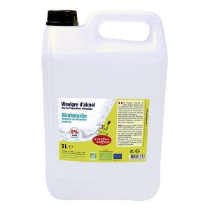 La Droguerie Écologique - Lot de 2 Vinaigre d'alcool Bio 8% 5L