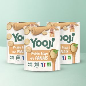 Yooji - x3 : Purée Panais BIO - Dès 4M - 8 à 20 repas