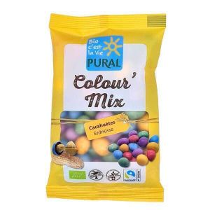 Pural - Bonbons cacahuètes enrobées de chocolat bio 100g