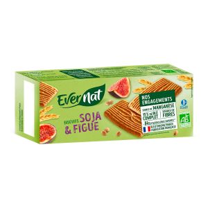 Evernat - Biscuits soja figue bio 240g