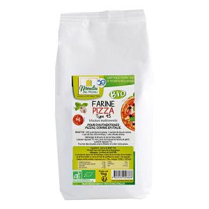 Moulin Des Moines - Farine spéciale pizzas T45 bio 1kg