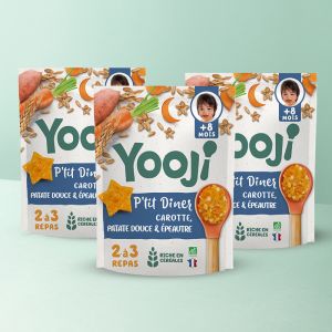 Yooji - x3 : Ptit Dîner Carotte Epeautre BIO - Dès 8M
