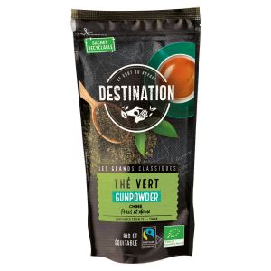 Destination - Thé vert gunpowder Chine bio 100g