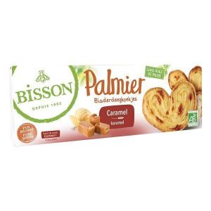 Bisson - Palmiers pur beurre au caramel bio 100g