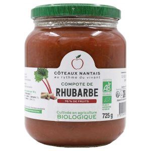 Côteaux Nantais - Compote rhubarbe bio 725g