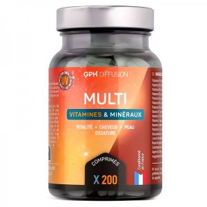 Gph Diffusion - Multi vitamines et minéraux 200 comprimés