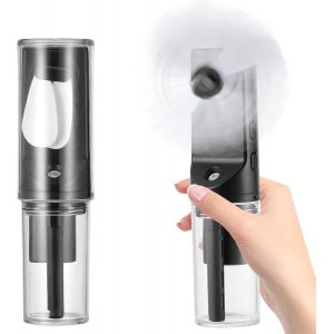Vendos85 - Ventilateur portable brumisateur rechargeable 4 vitesses Noir