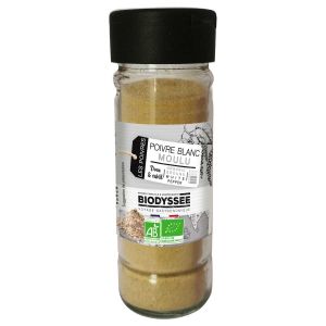 Biodyss&eacute;e - Poivre blanc moulu bio 50g