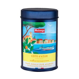 Malongo - Café noir bio moulu - Côte d'Azur - 0.25 Kg