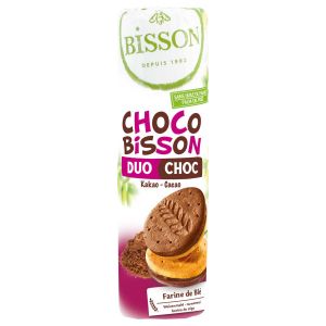 Bisson - Biscuits fourrés duo choc au cacao bio 300g