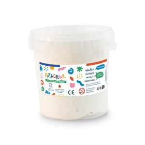 Patacreer - PATADUR SEAU de 2KG de Pâte à Modeler blanche autodurcissante