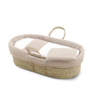 Cambrass - Couffin bébé Matelassé Plumeti Rose 39x80x25 cm