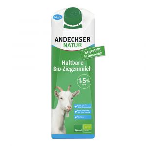 Andechser Natur - Lait de chèvre demi-écrémé 1,5% 1L