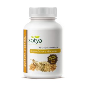 Sotya - Levure de bi&egrave;re de germe de bl&eacute; 125 comprim&eacute;s