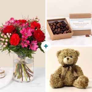 Mon c&oelig;ur Pack St Valentin - Livraison de fleurs - Interflora