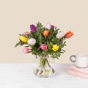 Bouquet de tulipes multicolore Amour color&eacute; - Interflora