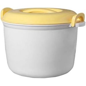 Cuiseur à riz portable pour micro-ondes - Multifonction de 2,8L jaune Vendos85