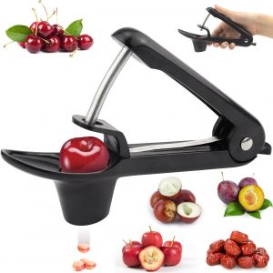 Dénoyauteur de Cerise pour Enlever les Olives, les Cerises, les Dattes Rouges noir Vendos85