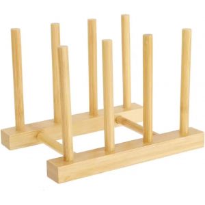 Egouttoir Vaisselle en Bois 3 rangements Vendos85