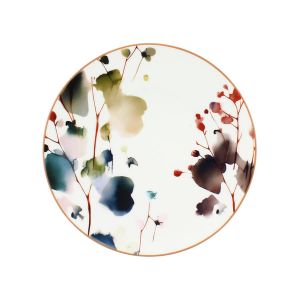 Assiette plate AQUARELLE - Porcelaine - 20cm Novastyl