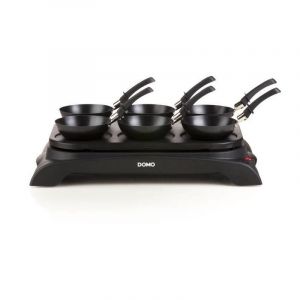 Crêpière + Wok 6 Personnes 1000w Noir Do8710w Domo