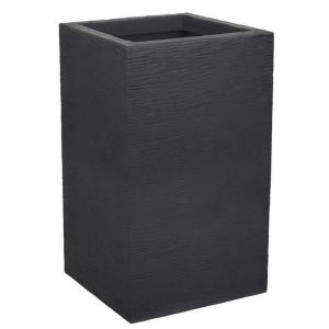 Bac à fleurs carré haut graphit up - 36 l - 29,5 x 29,5 cm x 49,5 cm - gris anthracite Eda Plastique
