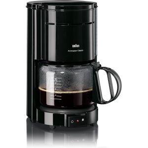 cafetière électrique de 1,2L pour 10 tasses 1000w noir Braun