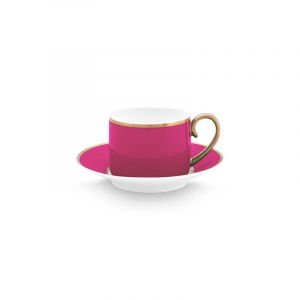Paire tasse café (1 tasse + 1 sous-tasse) Pip Chique Or-Rose - 120ml Pip Studio