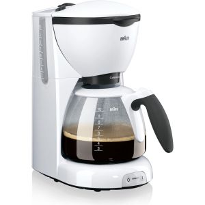 cafetière électrique de 1,2L pour 10 tasses 1100w Acier Blanc Braun