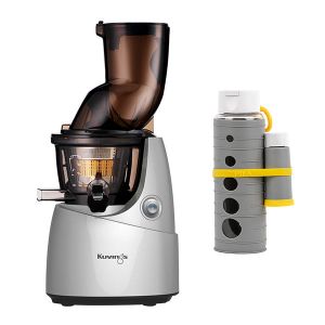 Extracteur de jus gris B9700 Kuvings et gourde de conservation des jus sous vide Pika offerte