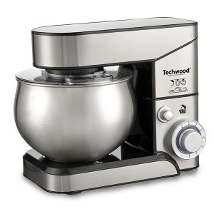 Robot pétrin 1000 W TRO-1050 argent Techwood