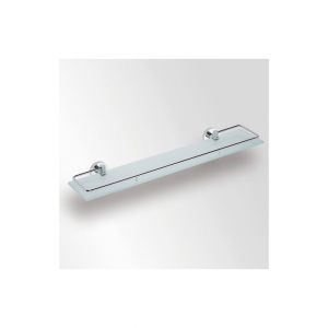Etagère, tablette en verre avec rail en chrome OMEGA 60x5,5x13cm Bemeta