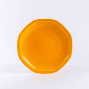 Assiette plate Octogonale jaune OGRE La Fabrique