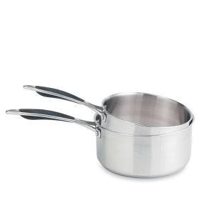Lot 2 casseroles inox Excell'Inox 16 et 20 cm Mathon