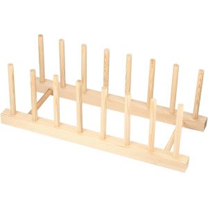 Egouttoir Vaisselle en Bois 7 rangements Vendos85