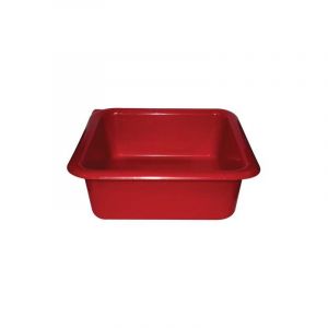 Cuvette Carree 3.5l 24cm Rouge Aluminium Et Plastiq - Cc24 Aluminium Et Plastiq