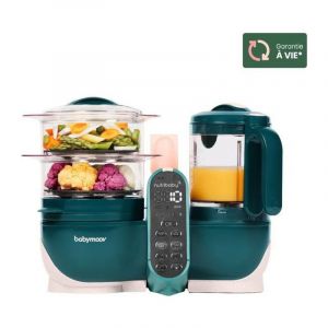 Babymoov Nutribaby+ - Robot Multifonctions 6 En 1 - Cuiseur-vapeur/mixeur, Opal Green Babymoov