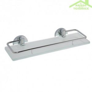 Etagère murale de douche en verre avec rail OMEGA 30x5,5x13cm-Sans adhésive-30 Bemeta